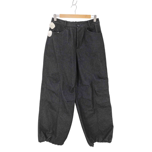 AAKAM ワイド バギー ジョガーデニムパンツ メンズ