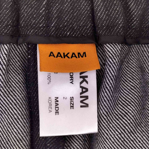 AAKAM ワイド バギー ジョガーデニムパンツ メンズ