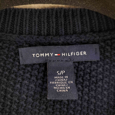 トミーヒルフィガー TOMMY HILFIGER クルーネック編み込みニット メンズ import:S