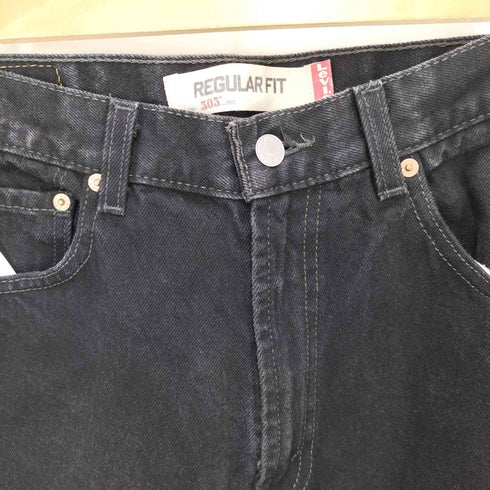 リーバイス Levis 505 REGULAR FIT ジップフライ ブラック デニム パンツ メンズ W34 L30