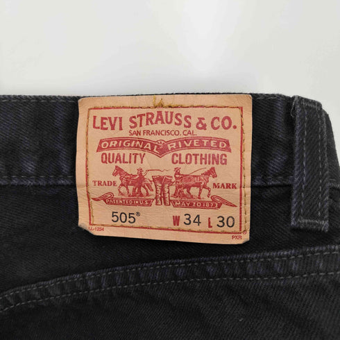 リーバイス Levis 505 REGULAR FIT ジップフライ ブラック デニム パンツ メンズ W34 L30