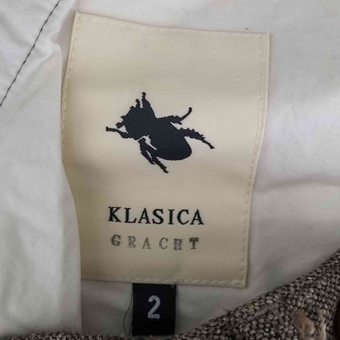 クラシカ KLASICA コットンシルク ワイドパンツ ネップ加工 メンズ 2