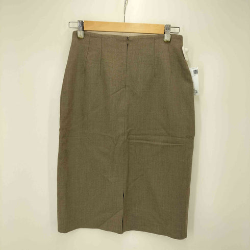 マックスマーラ MAX MARA イタリア製 白タグ バックスリット ウールタイトスカート レディース DE:38