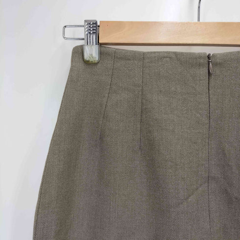マックスマーラ MAX MARA イタリア製 白タグ バックスリット ウールタイトスカート レディース DE:38