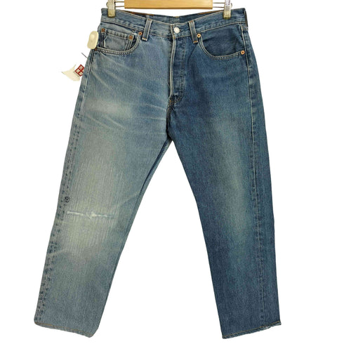 リーバイス Levis MADE by sunny side up 2for1 日本製 501 再構築 リメイク ストレートデニムパンツ メンズ W33L34