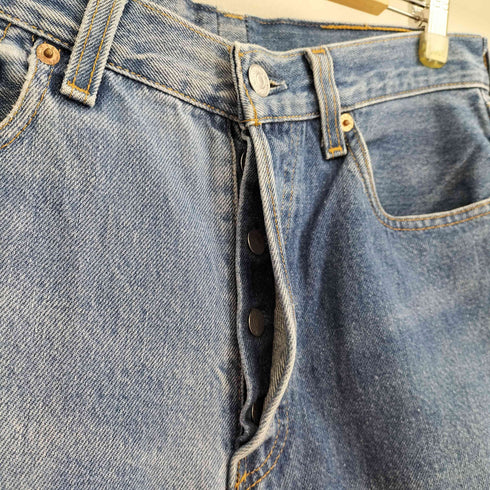 リーバイス Levis MADE by sunny side up 2for1 日本製 501 再構築 リメイク ストレートデニムパンツ メンズ W33L34