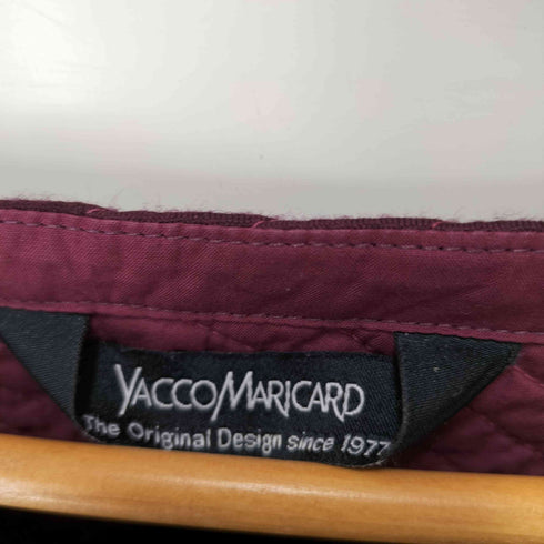 ヤッコマリカルド YACCO MARICARD ウールジャージーキルト+ローンアシンメトリー切替プルオーバー レディース N