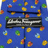 サルヴァトーレフェラガモ Salvatore Ferragamo イタリア製 てんとう虫 プリント 総柄 ネクタイ メンズ