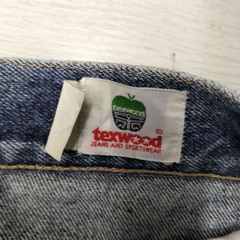 texwood エンブレム刺繍 テーパード デニムパンツ レディース 27