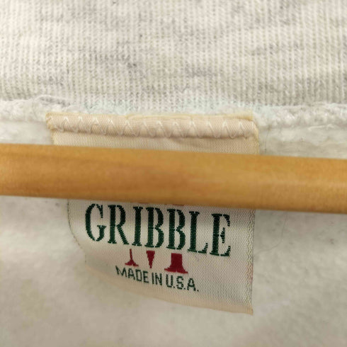 GRIBBLE USA製 カレッジロゴ リバース スウェット メンズ import:XL