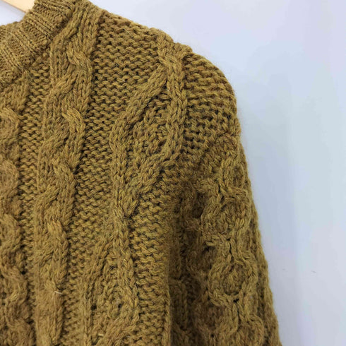 ケリーウーレンミルズ kerry woollen mills アランケーブルクルーネックセーター メンズ 40