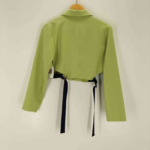 ミエット miette サイドベルトカッティングショートジャケット レディース