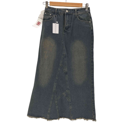 USED加工 バッグスリットデニムスカート レディース JPN:M