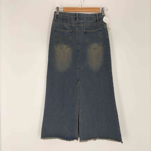 USED加工 バッグスリットデニムスカート レディース JPN:M