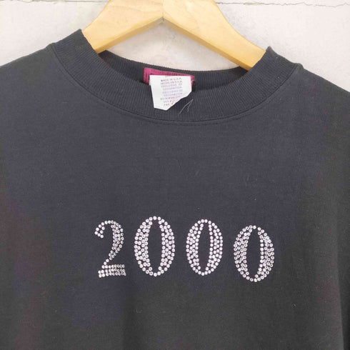 P.G.B. MADE IN USA 2000 ラインストーン装飾クルーネックスウェット メンズ