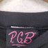 P.G.B. MADE IN USA 2000 ラインストーン装飾クルーネックスウェット メンズ