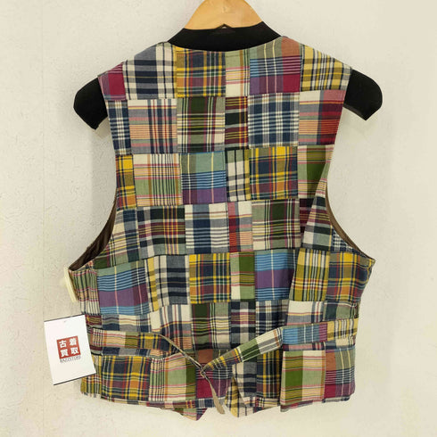 ポロバイラルフローレン Polo by RALPH LAUREN INDIA MADRAS 4P パッチワークチェックベスト メンズ JPN:M