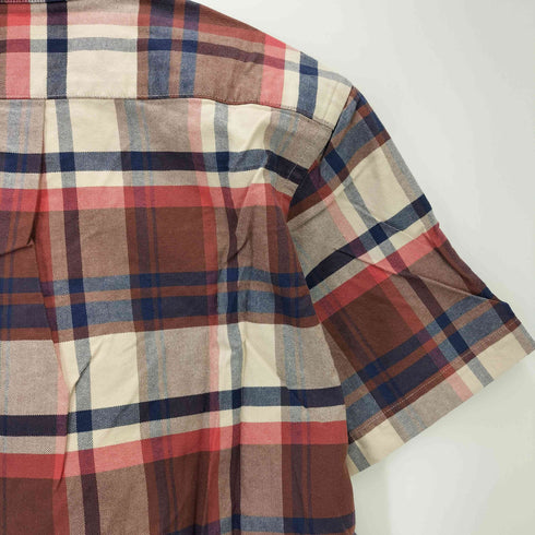アベイシングエイプ A BATHING APE APE HEAD CHECK S/S SHIRT エイプ ヘッド チェック シャツ メンズ JPN:M