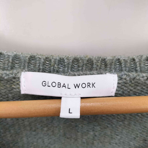 グローバルワーク GLOBAL WORK フワフワHugmeVネックプルオーバー レディース L
