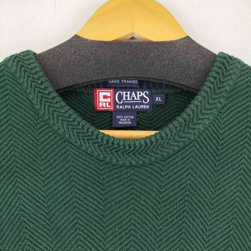 チャップスラルフローレン CHAPS RALPH LAUREN ヘリンボーン コットンニット メンズ JPN:XL