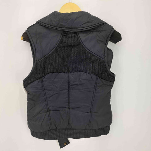 ディーゼル DIESEL ライダースジップ パネル切替 ダウンベスト メンズ import:S