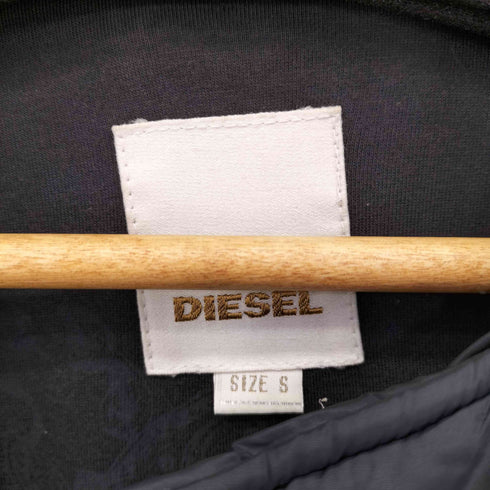ディーゼル DIESEL ライダースジップ パネル切替 ダウンベスト メンズ import:S