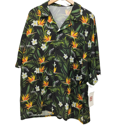 KRHYME DESIGN TROPICAL PINT SHIRT 開襟 オープンカラー オーバーサイズ アロハ S/S シャツ メンズ import:XL
