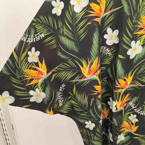 KRHYME DESIGN TROPICAL PINT SHIRT 開襟 オープンカラー オーバーサイズ アロハ S/S シャツ メンズ import:XL