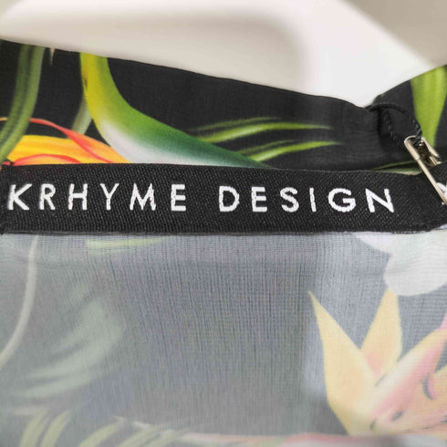 KRHYME DESIGN TROPICAL PINT SHIRT 開襟 オープンカラー オーバーサイズ アロハ S/S シャツ メンズ import:XL