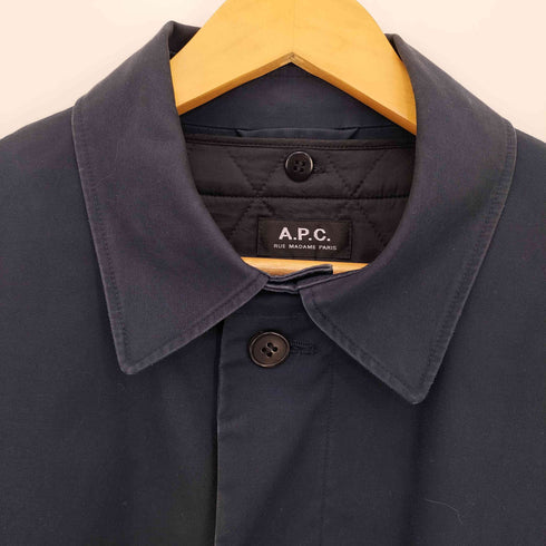 アーペーセー A.P.C. キルティングライナー ステンカラーコート メンズ import:S