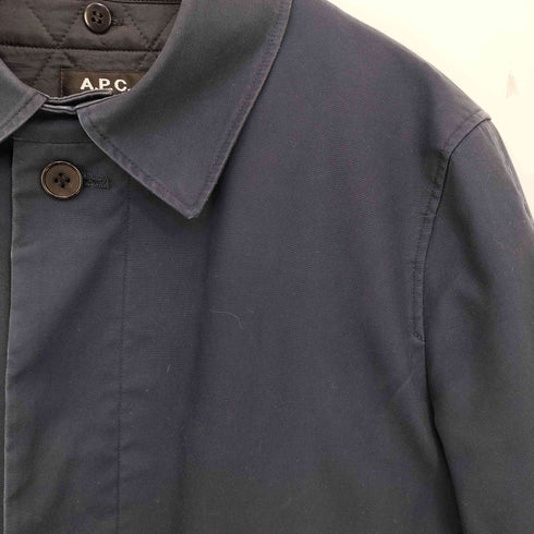 アーペーセー A.P.C. キルティングライナー ステンカラーコート メンズ import:S