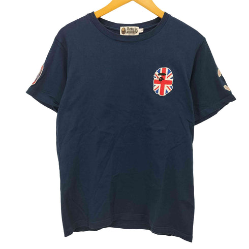 アベイシングエイプ A BATHING APE UNIONJACK APE HEAD S/S TEE ユニオンジャック エイプヘッド プリント Tシャツ メンズ JPN:M