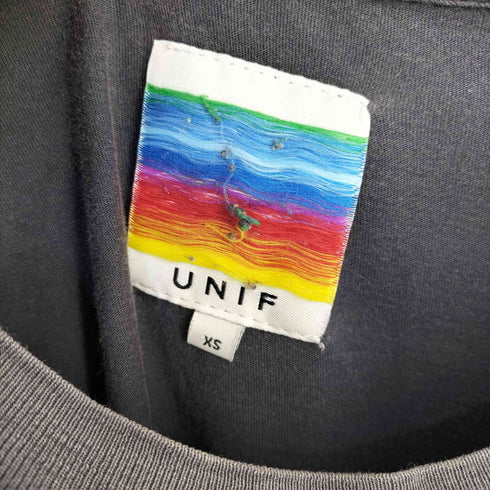 ユニフ UNIF TVプリント クルーネックTシャツ メンズ import:XS