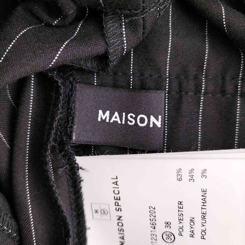 メゾンスペシャル MAISON SPECIAL 23SS マルチファブリックメニーポケットカーゴパンツ レディース 36