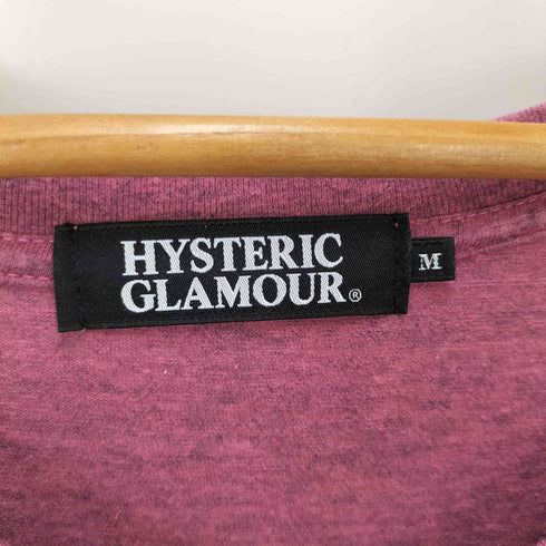 ヒステリックグラマー HYSTERIC GLAMOUR ヒスガール ロゴ抜染 プリント Vネック カットソー Y2K メンズ JPN:M