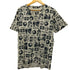 ヒステリックグラマー HYSTERIC GLAMOUR コラボ PeaceFrog バンド 総柄 Uネック カットソー Y2K メンズ JPN:M