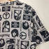 ヒステリックグラマー HYSTERIC GLAMOUR コラボ PeaceFrog バンド 総柄 Uネック カットソー Y2K メンズ JPN:M