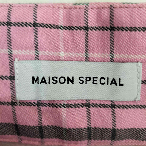 メゾンスペシャル MAISON SPECIAL 2way Check Balloon Pants チェックパンツ レディース JPN:36