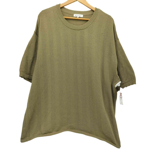 ザスモックショップ THE SMOCK SHOP メッシュヘリンボンニットレイヤードTシャツ メンズ JPN:M