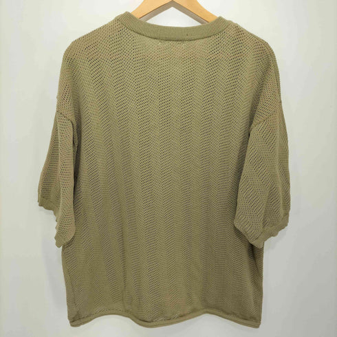ザスモックショップ THE SMOCK SHOP メッシュヘリンボンニットレイヤードTシャツ メンズ JPN:M