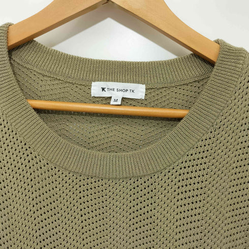 ザスモックショップ THE SMOCK SHOP メッシュヘリンボンニットレイヤードTシャツ メンズ JPN:M