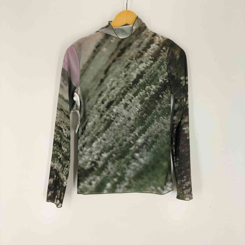 アメリ AMERI CAMILA SHEER CUT TOP ハイネックカットソー レディース FREE