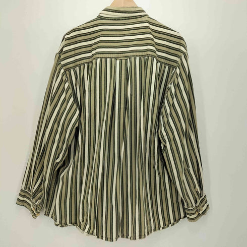 ルートロクジュウロク ROUTE66 90-00S L/S ストライプ ボタンダウンシャツ メンズ X LARGE