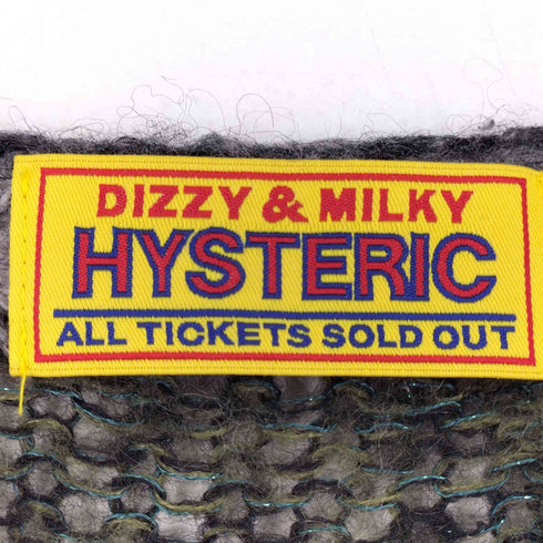 ヒステリックグラマー HYSTERIC GLAMOUR 23AW DISCO SUCKSクラッシュ オーバーサイズセーター レディース FREE