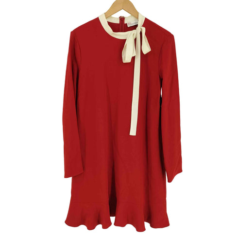 レッドヴァレンティノ RED VALENTINO ボウフラウンスヘム ドレス レディース EUR:44