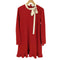 レッドヴァレンティノ RED VALENTINO ボウフラウンスヘム ドレス レディース EUR:44