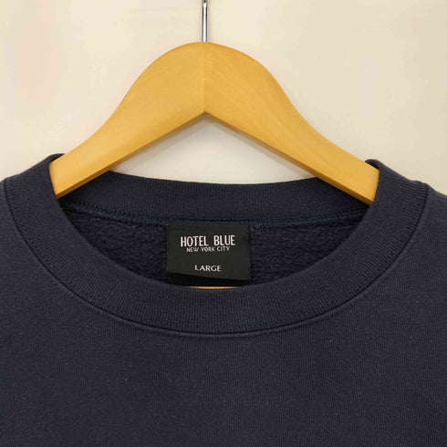 ホテルブルー HOTEL BLUE ロゴプリントクルーネックスウェット メンズ import:L
