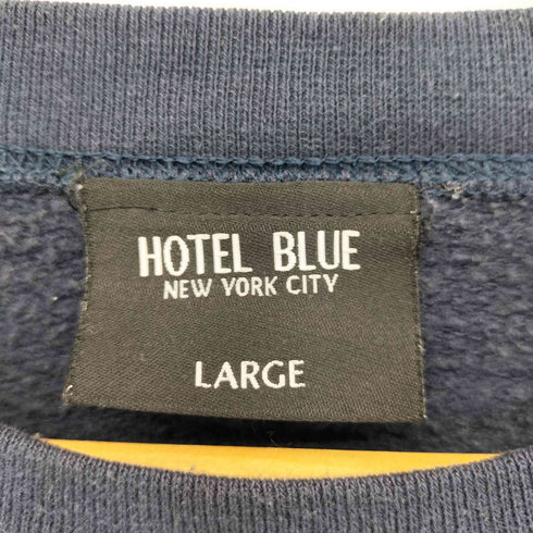 ホテルブルー HOTEL BLUE ロゴプリントクルーネックスウェット メンズ import:L