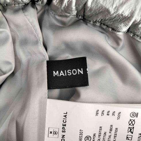 メゾンスペシャル MAISON SPECIAL メタリックバナナワークパンツ レディース JPN:38