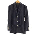 ラグビーラルフローレン Rugby Ralph Lauren リネン ストライプ 3Bシングルテーラードジャケット メンズ import:XS